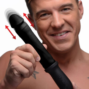 8X Auto Pounder Vibrating and Thrusting Dildo with Handle